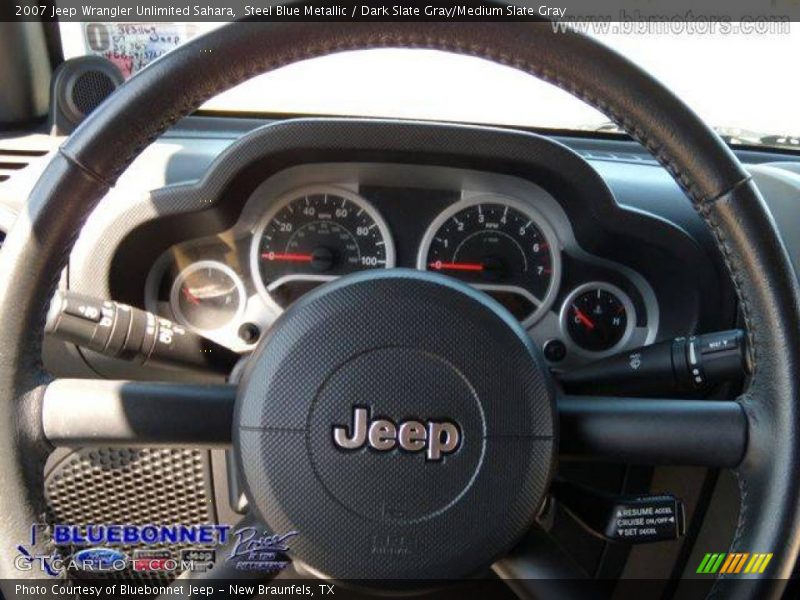 Steel Blue Metallic / Dark Slate Gray/Medium Slate Gray 2007 Jeep Wrangler Unlimited Sahara