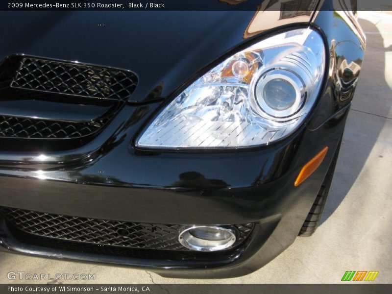 Black / Black 2009 Mercedes-Benz SLK 350 Roadster