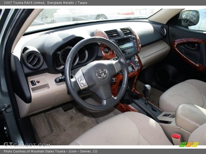 Everglade Metallic / Taupe 2007 Toyota RAV4 Limited