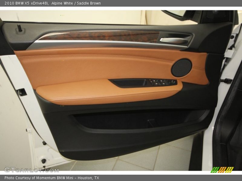 Alpine White / Saddle Brown 2010 BMW X5 xDrive48i