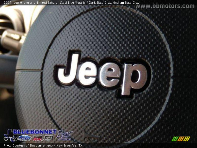 Steel Blue Metallic / Dark Slate Gray/Medium Slate Gray 2007 Jeep Wrangler Unlimited Sahara