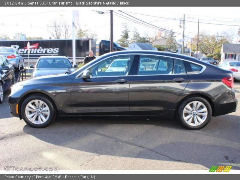 Black Sapphire Metallic / Black 2012 BMW 5 Series 535i Gran Turismo