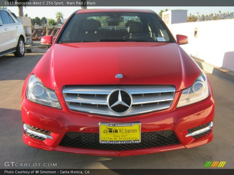 Mars Red / Black 2013 Mercedes-Benz C 250 Sport