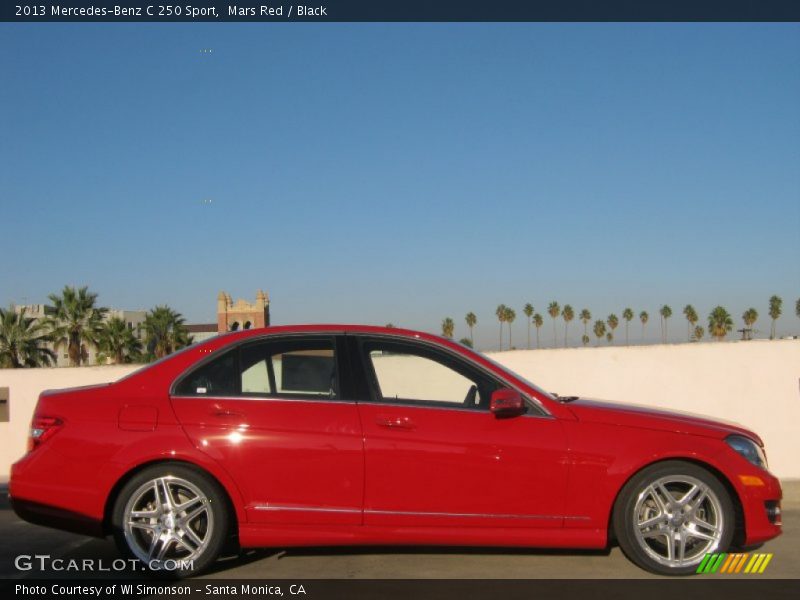 Mars Red / Black 2013 Mercedes-Benz C 250 Sport