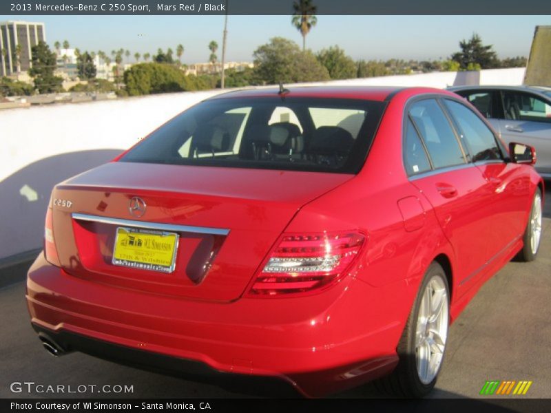 Mars Red / Black 2013 Mercedes-Benz C 250 Sport