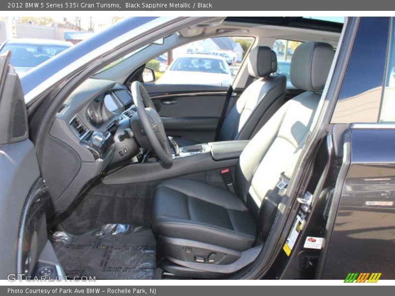 Black Sapphire Metallic / Black 2012 BMW 5 Series 535i Gran Turismo