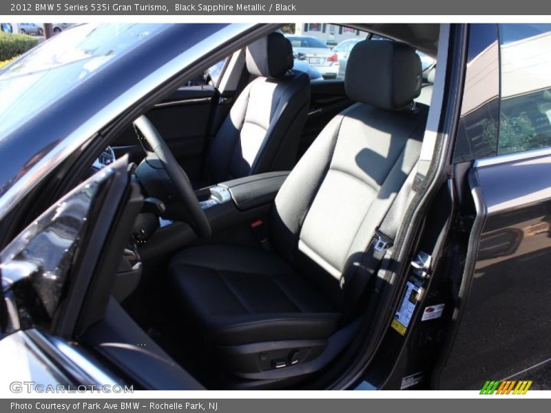 Black Sapphire Metallic / Black 2012 BMW 5 Series 535i Gran Turismo