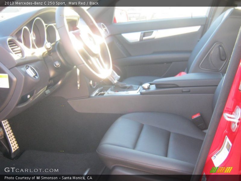 Mars Red / Black 2013 Mercedes-Benz C 250 Sport