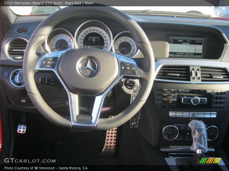 Mars Red / Black 2013 Mercedes-Benz C 250 Sport