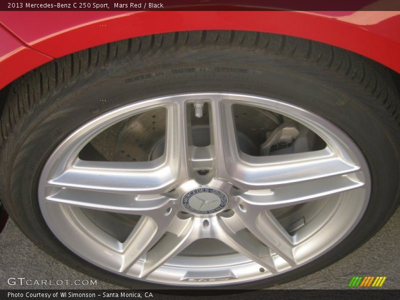Mars Red / Black 2013 Mercedes-Benz C 250 Sport
