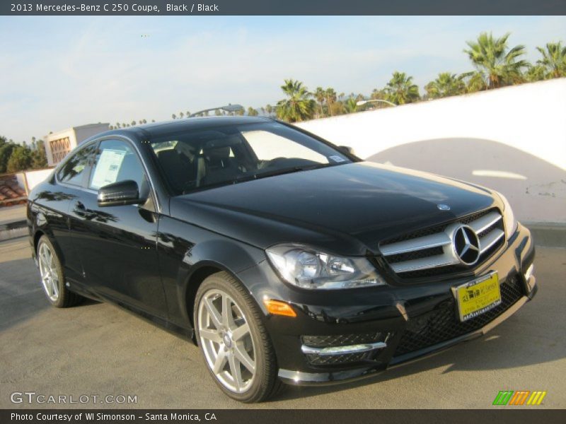 Black / Black 2013 Mercedes-Benz C 250 Coupe