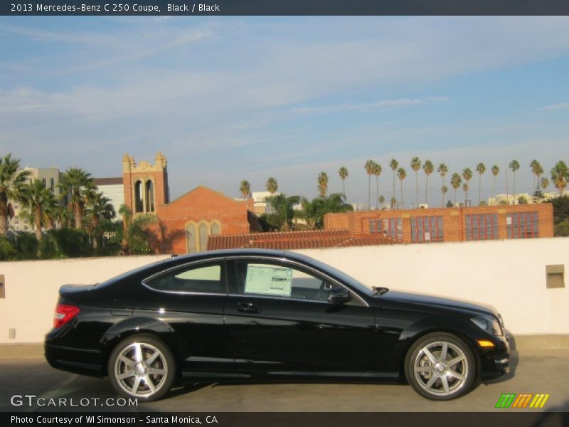 Black / Black 2013 Mercedes-Benz C 250 Coupe