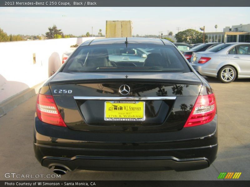 Black / Black 2013 Mercedes-Benz C 250 Coupe
