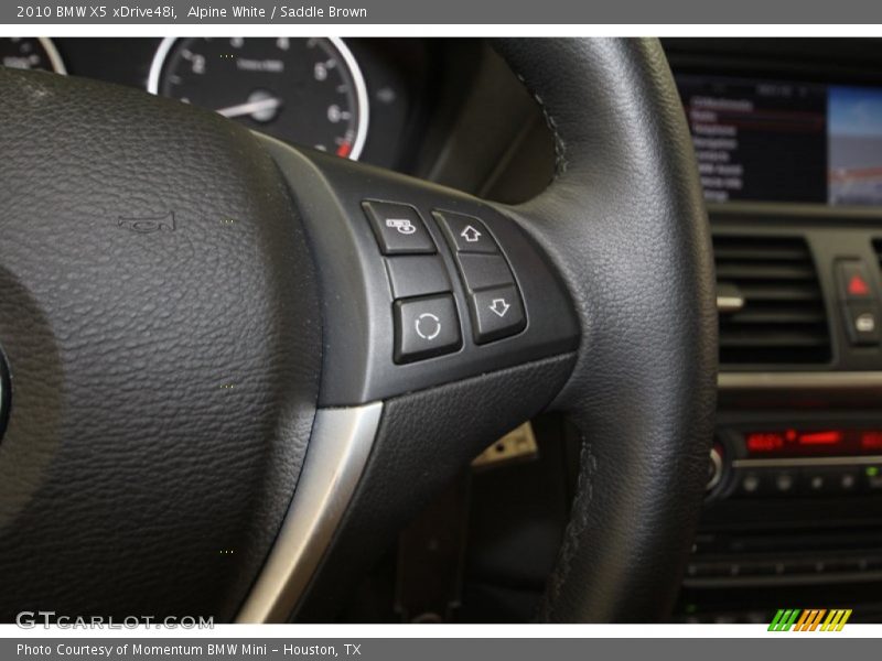 Alpine White / Saddle Brown 2010 BMW X5 xDrive48i