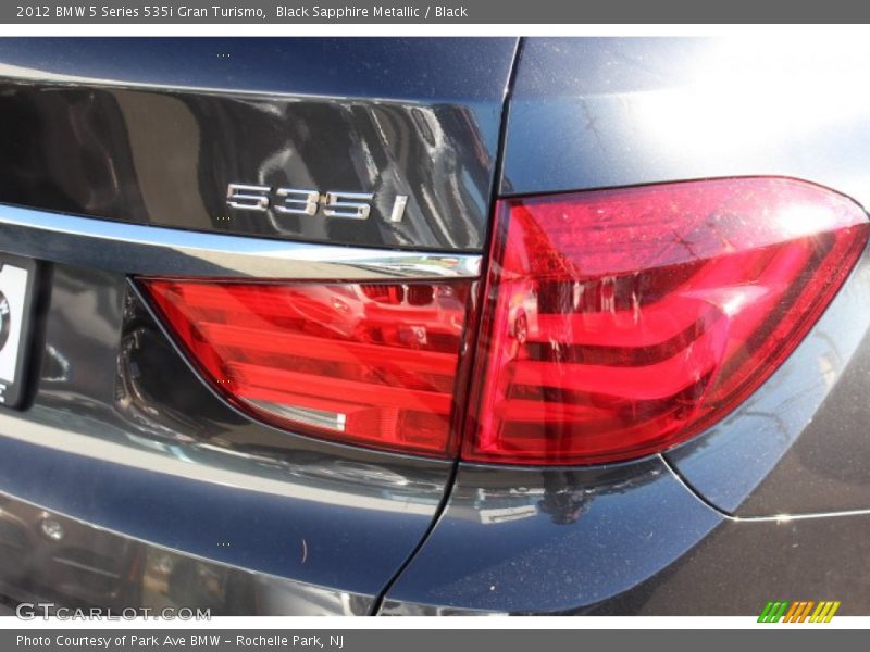 Black Sapphire Metallic / Black 2012 BMW 5 Series 535i Gran Turismo
