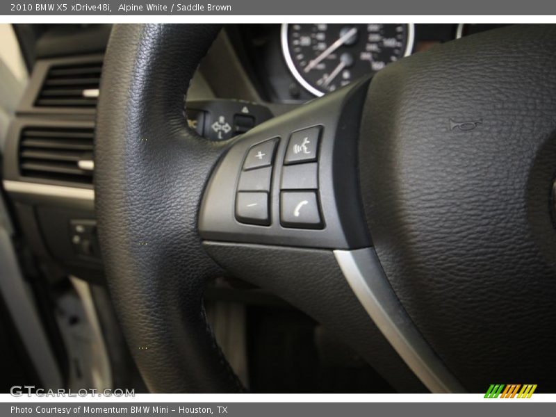 Alpine White / Saddle Brown 2010 BMW X5 xDrive48i