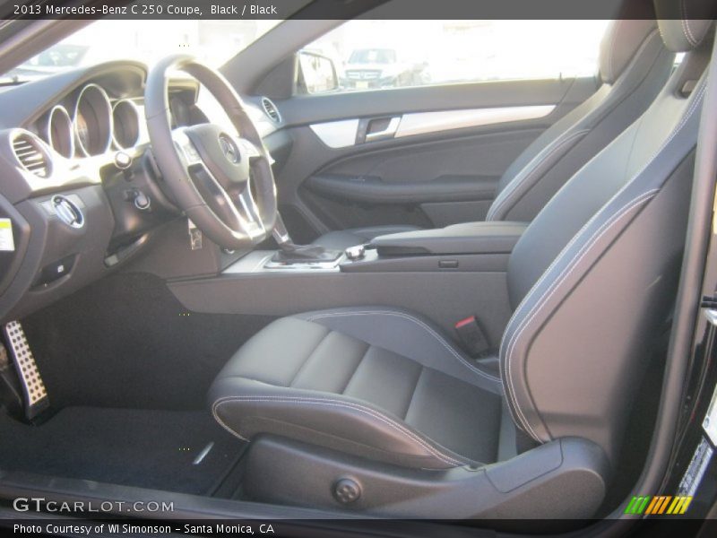 Black / Black 2013 Mercedes-Benz C 250 Coupe