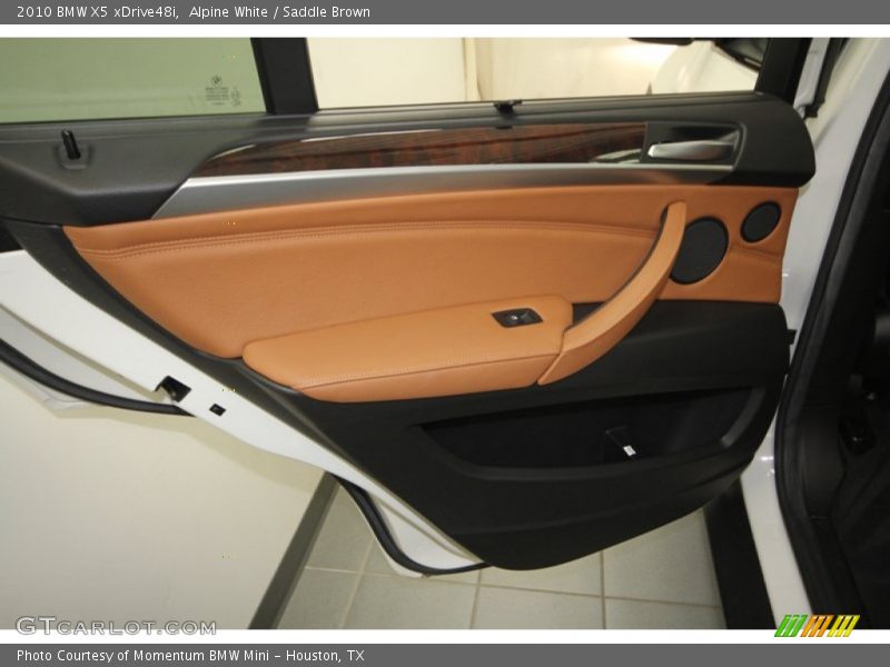 Alpine White / Saddle Brown 2010 BMW X5 xDrive48i