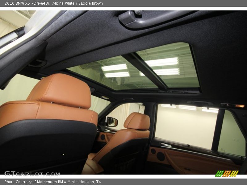 Alpine White / Saddle Brown 2010 BMW X5 xDrive48i