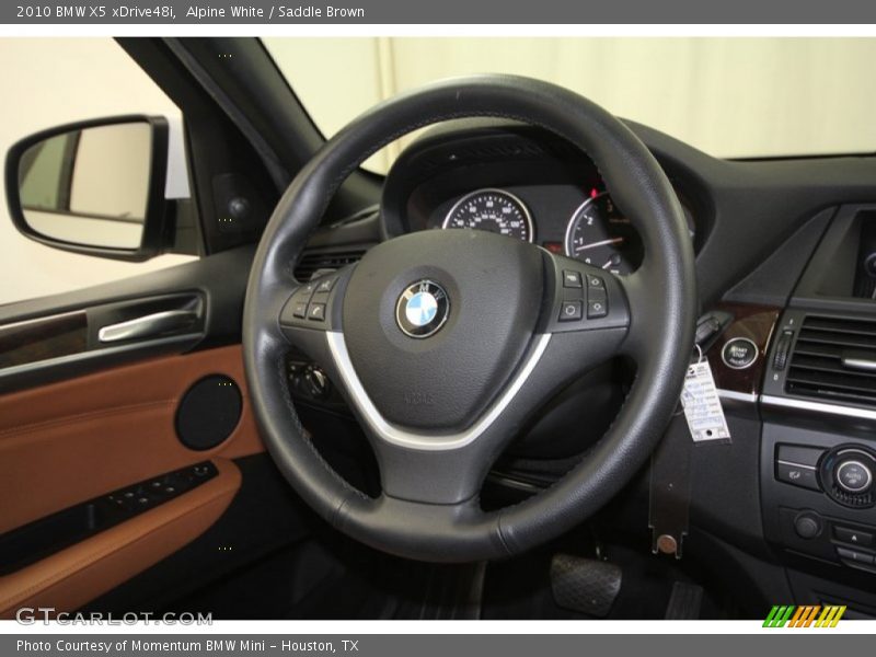 Alpine White / Saddle Brown 2010 BMW X5 xDrive48i