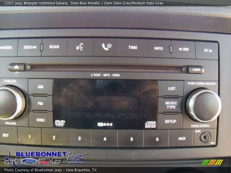 Steel Blue Metallic / Dark Slate Gray/Medium Slate Gray 2007 Jeep Wrangler Unlimited Sahara