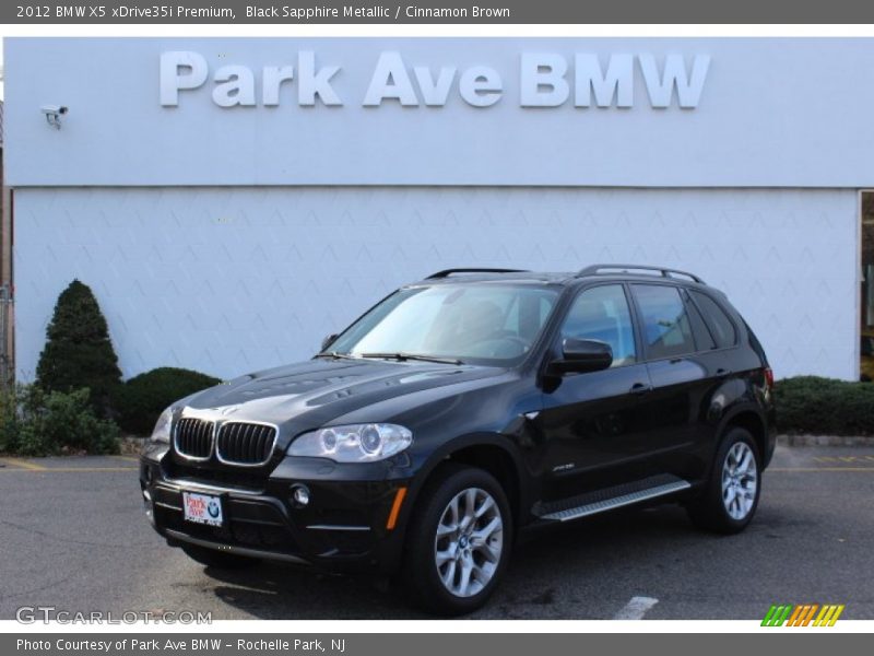 Black Sapphire Metallic / Cinnamon Brown 2012 BMW X5 xDrive35i Premium