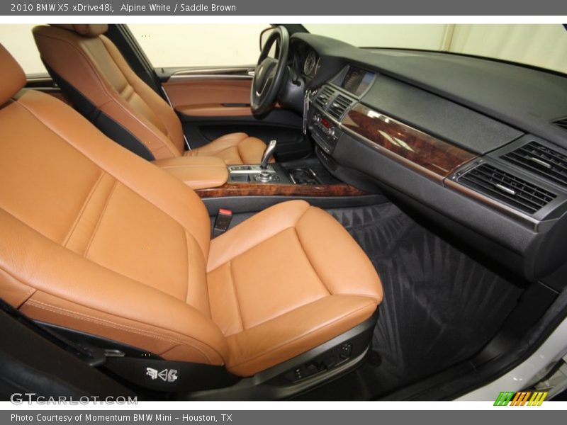 Alpine White / Saddle Brown 2010 BMW X5 xDrive48i