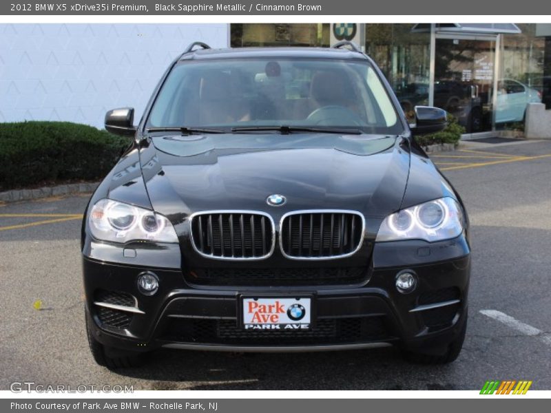 Black Sapphire Metallic / Cinnamon Brown 2012 BMW X5 xDrive35i Premium