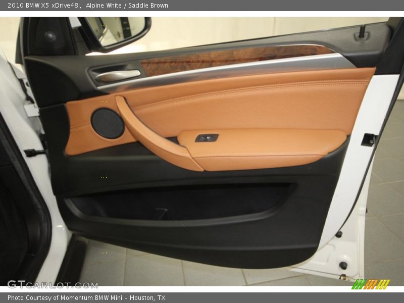 Alpine White / Saddle Brown 2010 BMW X5 xDrive48i
