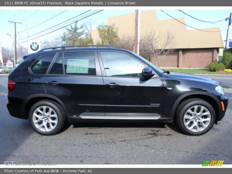 Black Sapphire Metallic / Cinnamon Brown 2012 BMW X5 xDrive35i Premium