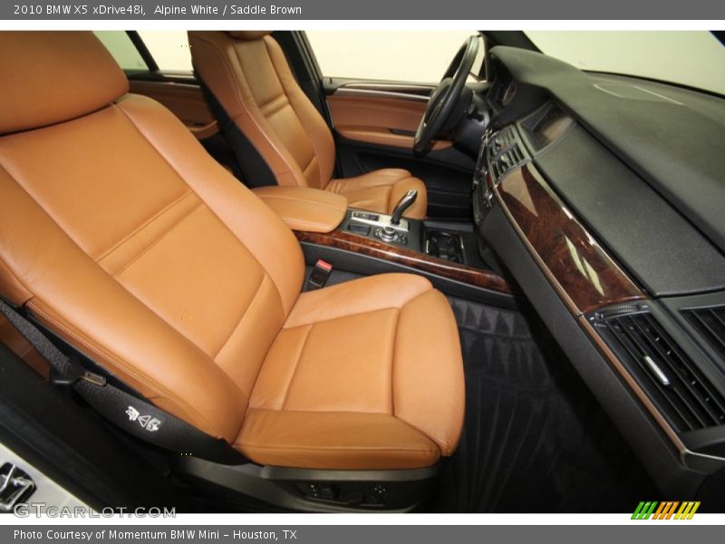 Alpine White / Saddle Brown 2010 BMW X5 xDrive48i