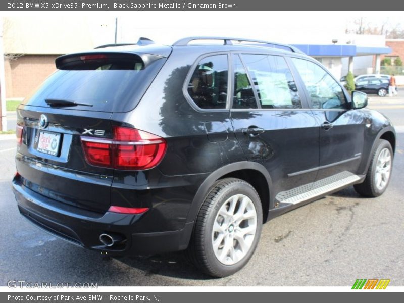 Black Sapphire Metallic / Cinnamon Brown 2012 BMW X5 xDrive35i Premium