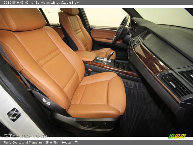 Alpine White / Saddle Brown 2010 BMW X5 xDrive48i