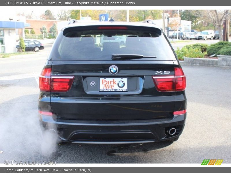 Black Sapphire Metallic / Cinnamon Brown 2012 BMW X5 xDrive35i Premium