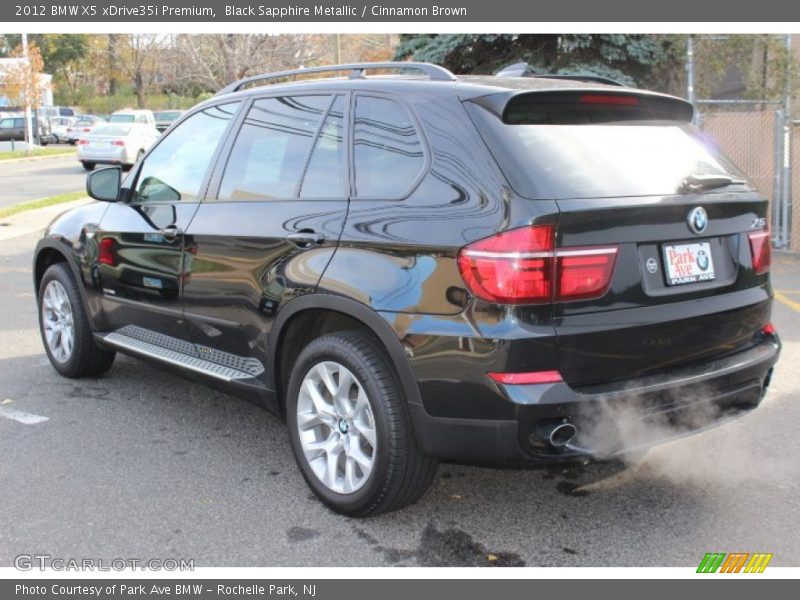 Black Sapphire Metallic / Cinnamon Brown 2012 BMW X5 xDrive35i Premium
