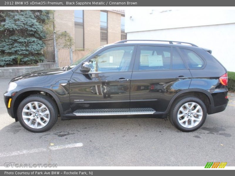Black Sapphire Metallic / Cinnamon Brown 2012 BMW X5 xDrive35i Premium