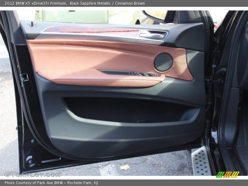 Black Sapphire Metallic / Cinnamon Brown 2012 BMW X5 xDrive35i Premium