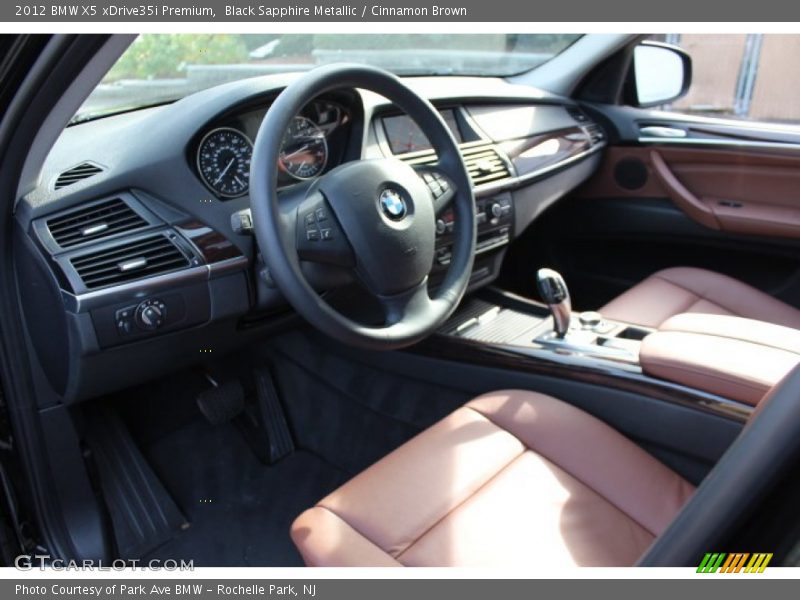 Black Sapphire Metallic / Cinnamon Brown 2012 BMW X5 xDrive35i Premium