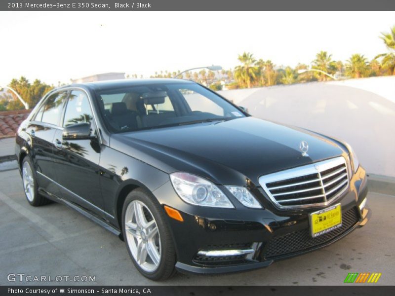 Black / Black 2013 Mercedes-Benz E 350 Sedan