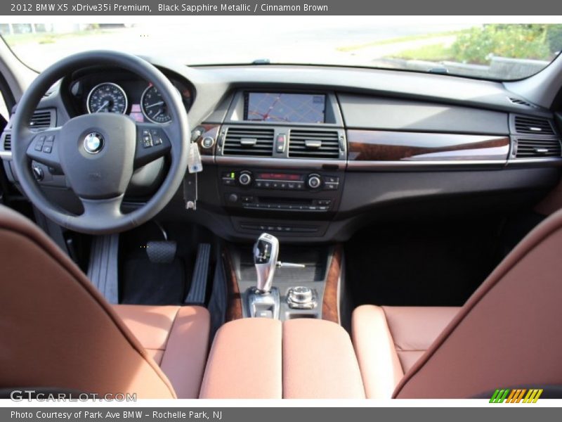 Black Sapphire Metallic / Cinnamon Brown 2012 BMW X5 xDrive35i Premium