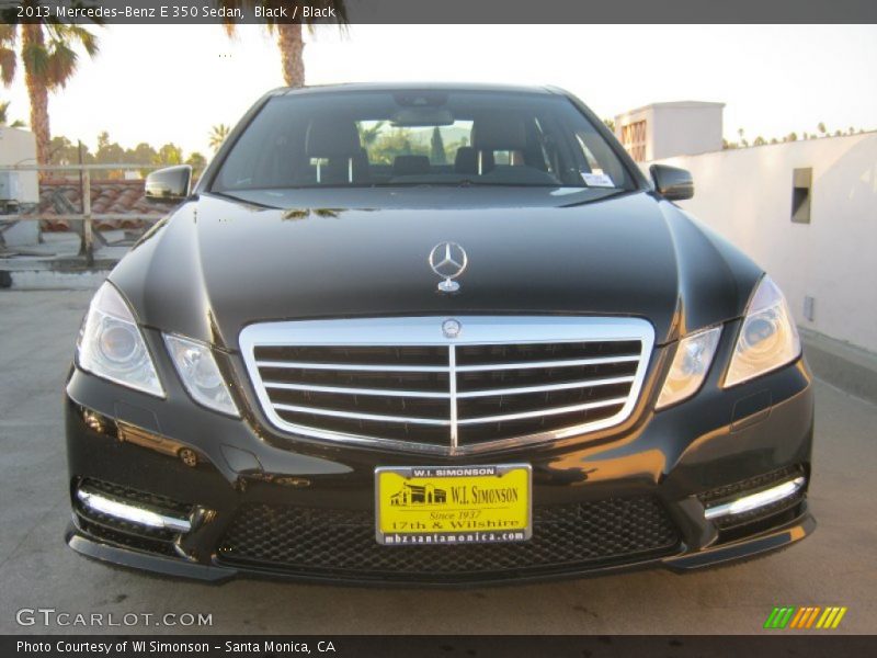 Black / Black 2013 Mercedes-Benz E 350 Sedan