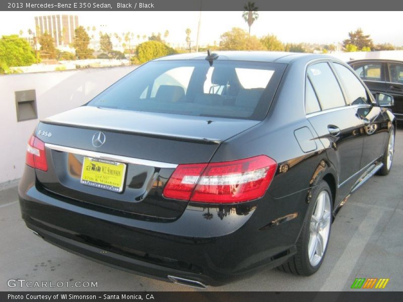 Black / Black 2013 Mercedes-Benz E 350 Sedan