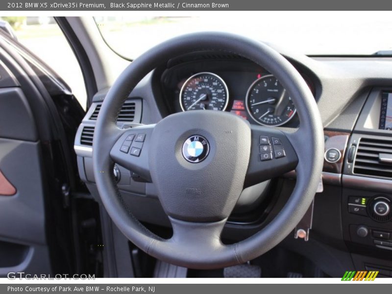 Black Sapphire Metallic / Cinnamon Brown 2012 BMW X5 xDrive35i Premium