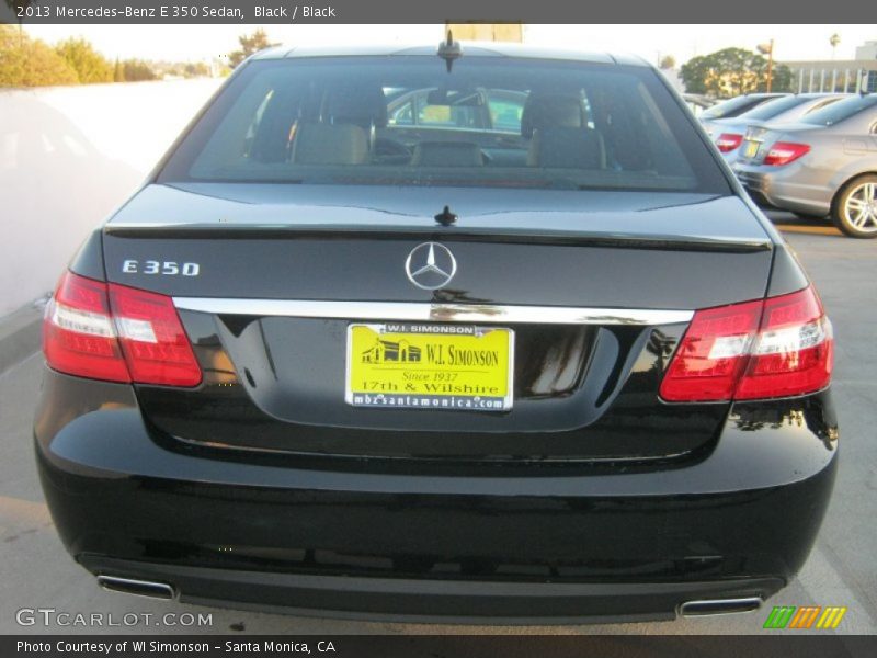 Black / Black 2013 Mercedes-Benz E 350 Sedan