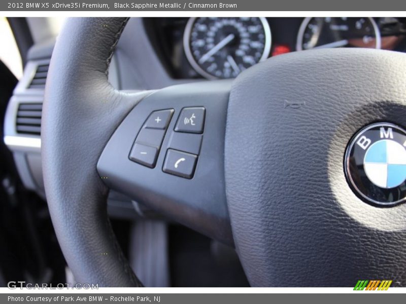 Black Sapphire Metallic / Cinnamon Brown 2012 BMW X5 xDrive35i Premium