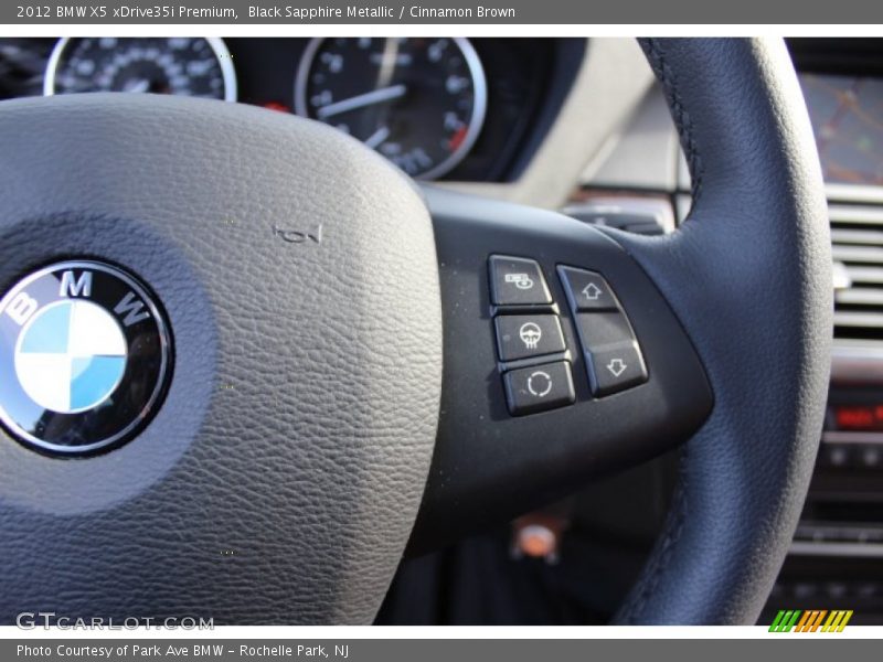 Black Sapphire Metallic / Cinnamon Brown 2012 BMW X5 xDrive35i Premium