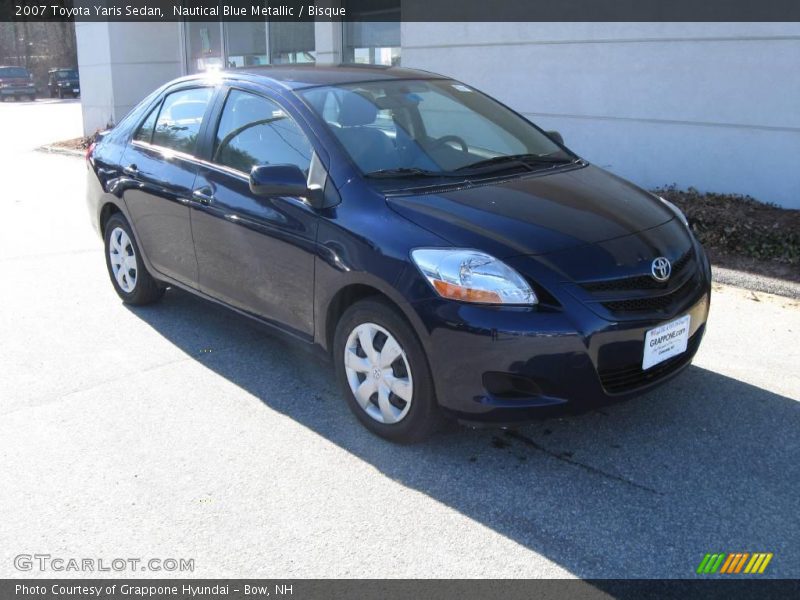 Nautical Blue Metallic / Bisque 2007 Toyota Yaris Sedan