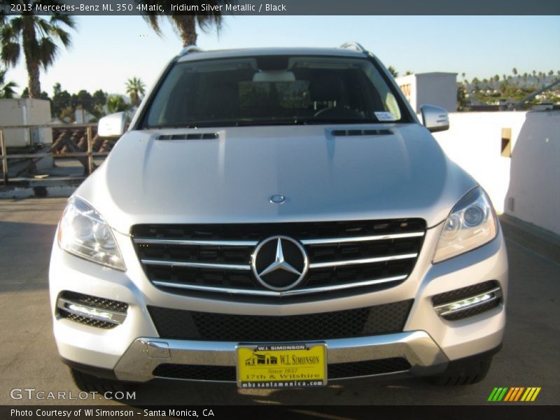 Iridium Silver Metallic / Black 2013 Mercedes-Benz ML 350 4Matic