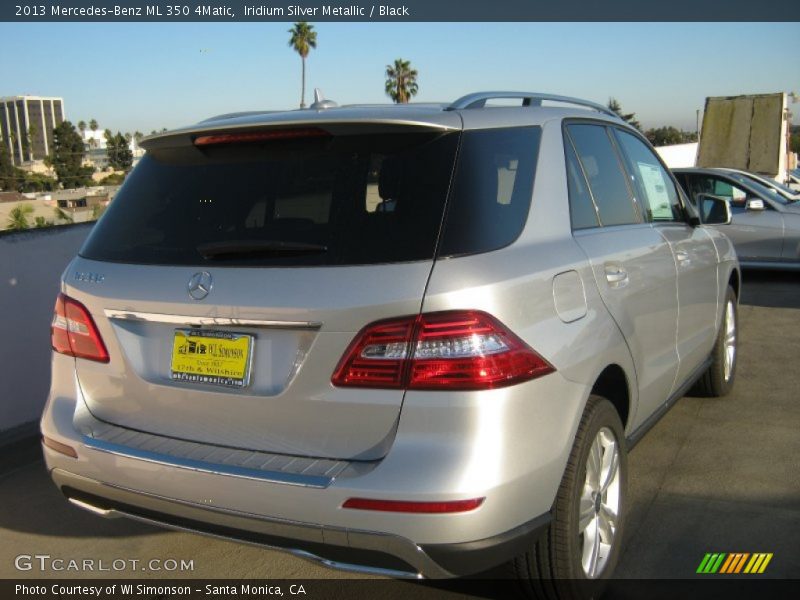 Iridium Silver Metallic / Black 2013 Mercedes-Benz ML 350 4Matic