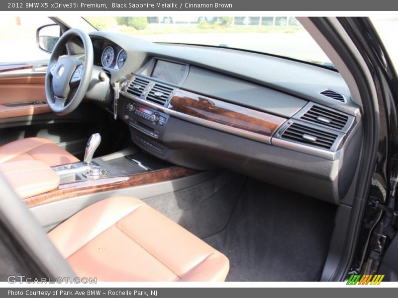 Black Sapphire Metallic / Cinnamon Brown 2012 BMW X5 xDrive35i Premium